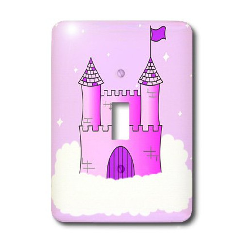 3dRose LLC lsp_24630_1 Pink and Purple Princess Castle in The Clouds, Single Toggle Switch 3dRose LLC lsp_24630_1 Pink and Purple Princess Castle in The Clouds, Single Toggle Switch