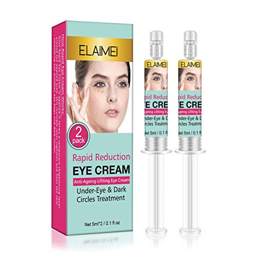 Rapid Reduction Eye Serum - SUNSENT Under Eye Cream Instant Results Depuffing Eye Cream for Dark Circles PuffinessFights Wrinkles and Fine Lines