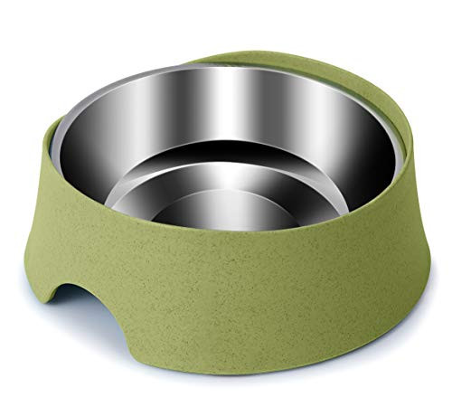 Zaytween Dog Bowl Cat Bowl Double Dog Cat Bowls Feeding Bowl Stainless Pet Bowls Non Slip Cat Dog Bowl Water and Food -Green- Zaytween Dog Bowl Cat Bowl Double Dog Cat Bowls Feeding Bowl Stainless Pet Bowls Non Slip Cat Dog Bowl Water and Food -Green-