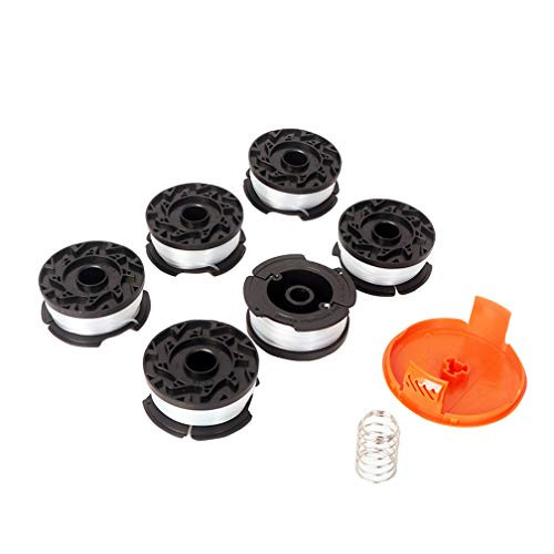 WELOVEHOME Replacement Trimmer Spool Line for Black and Decker AF-100 AF-100-3ZP AF-100-2 String Trimmer 30ft 0.065 -6 Replacement Spool 1 Spool Cap 1 Spring-
