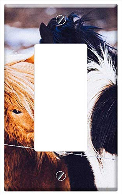 Switch Plate Single Rocker/GFCI - Horses Ponies Farm Animals Riding Countryside Switch Plate Single Rocker/GFCI - Horses Ponies Farm Animals Riding Countryside