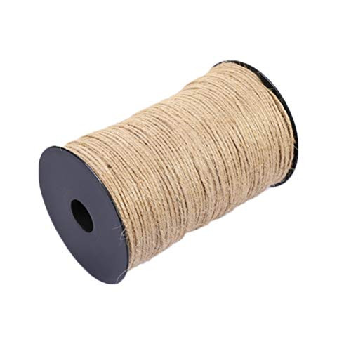 LGCTION Natural Jute Twine Arts and Crafts Jute Rope Industrial Packing Materials Packing String for Gifts DIY Crafts Decoration Bundling Gardening and Recycling