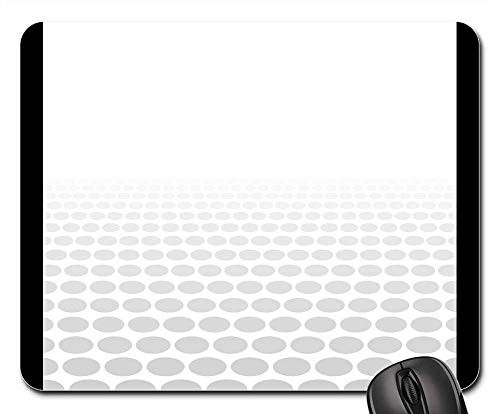 Mouse Pad - Monochrome Pattern Circle Dot Dotted Ellipse Pale