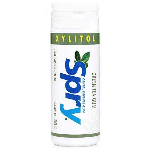 Spry Xylitol Gum Natural Green Tea 30ct