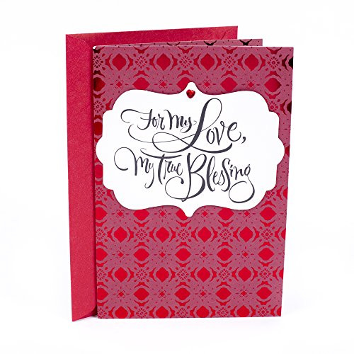 Hallmark Mahogany Valentines Day Card for Significant Other -My True Blessing-