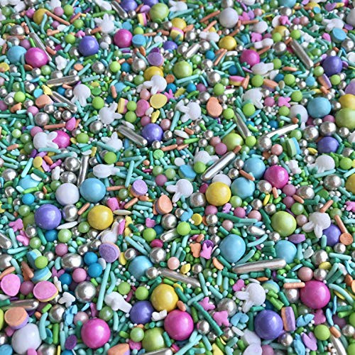 Manvscakes - 4 oz Egg hunt sprinkle mix - Easter sprinkles - Sprinkle mix - Cookie sprinkles - Cake sprinkles - Metallic sprinkles