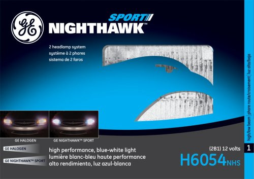GE Lighting H6504NHS Nighthawk Sport Automotive Headlight Bulb