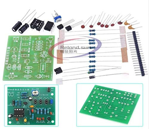 DIY Kits NE555 Multi-Channel Waveform Generator Suite Sine Triangle Square Wave Electronic Training Kit