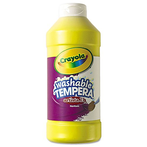 Crayola Artista Ii Washable Tempera Paint Yellow 16 Oz