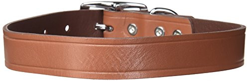 Ruff Maxx 10831 Leather Dog Collar 22-Inch Brown