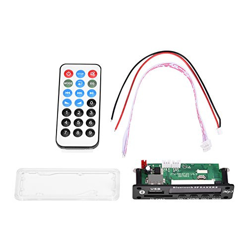Socobeta MP3 WMA Decoder Board DC12V Wireless Bluetooth Audio Decoder Board Module USB SD FM Radio with Remote Control