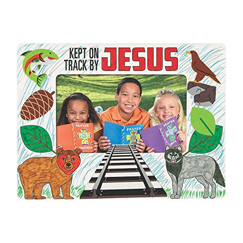 Railroad Vbs Color Your Own Magnet Frame - Crafts for Kids and Fun Home Activities