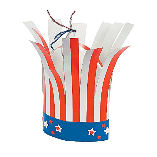 Patriotic Firecracker Hat Craft - Crafts for Kids and Fun Home Activities
