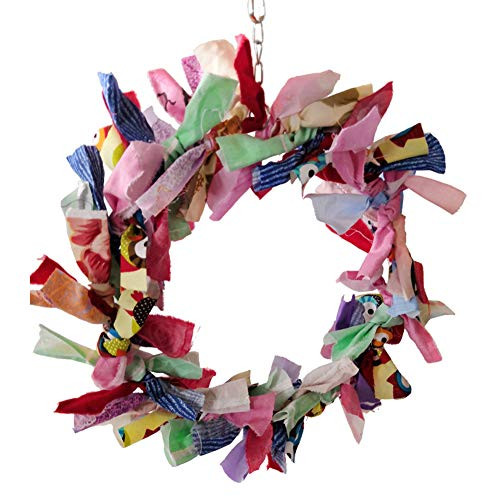 ONWRACE Bird Swing Toys Parrot Toys Swing Chewing Toys for Pet Bird Pet Bird Parrot Cloth Circle Ring Perch Stand Swing Hanging Cage Chew Bite Toy Multicolor ONWRACE Bird Swing Toys Parrot Toys Swing Chewing Toys for Pet Bird Pet Bird Parrot Cloth Circle Ring Perch Stand Swing Hanging Cage Chew Bite Toy Multicolor