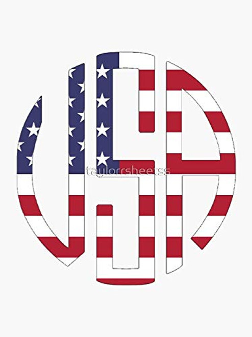 USA Circle Monogram - Sticker Graphic - Auto Wall Laptop Cell Truck Sticker for Windows Cars Trucks USA Circle Monogram - Sticker Graphic - Auto Wall Laptop Cell Truck Sticker for Windows Cars Trucks
