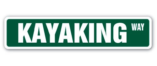 SignMission 4 inch X 18 inch Aluminum Sign Kayaking