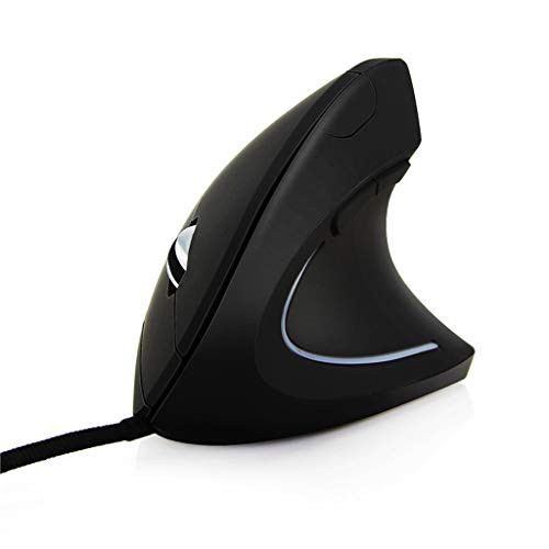 ForHe Wired Right Hand Vertical Mouse Ergonomic Gaming Mouse 800/1200/1600 DPI USB Optical Wrist Healthy Mice Mause for PC Computer
