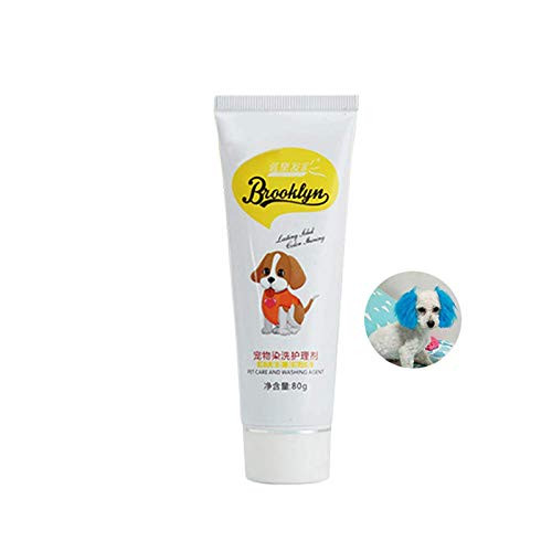 Baost 80g Pet Hair Dye Cream Dog Cat Animals Semi Permanant Non-Toxic Pet Grooming Hair Coloring Dyes Pigment Agent Turquoise Green