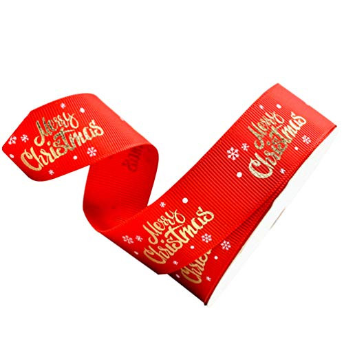 BESTOYARD Christmas Ribbon Grosgrain Satin Merry Wrapping Packing Hair Bows DIY Crafts Ribbon Roll for Christmas Party Decoration BESTOYARD Christmas Ribbon Grosgrain Satin Merry Wrapping Packing Hair Bows DIY Crafts Ribbon Roll for Christmas Party Decoration
