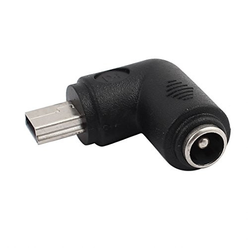 uxcell DC Power 5.5 x 2.1mm Female to Mini USB 5 Pin Male Adapter Connector