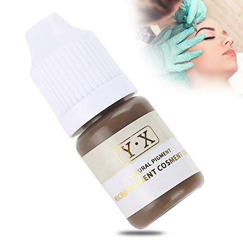 Tattoo Ink for Eyebrow Microblading Pigment Ink Semi-Permanent Makeup Eyebrow Lips Eye Line Color -Dark Brown  and  Grey-Eyebrow--