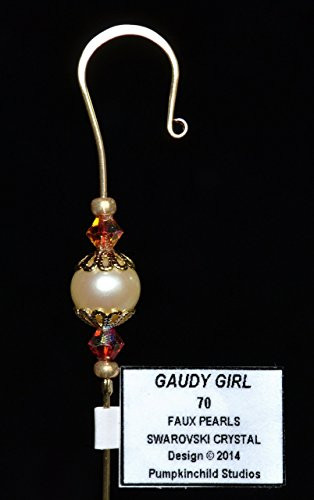 Handmade Christmas Ornament Hanger Hook- GAUDY GIRL