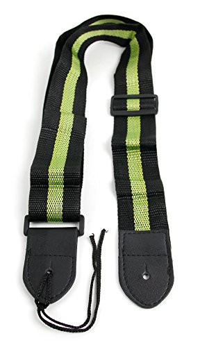 Black  and  Green Stripe Guitar Controller Strap For Guitar Hero  and  Rock Band Guitars On PS3 PS2 Xbox 360  and  Wii -Compatible With Guitar Hero Warriors of Rock 6 5 4 3 2  and  1-