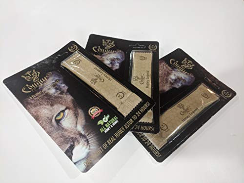 Cougar Honey Legend - 3 Individually Packed Single Sachets -Perforated Display Hanger-