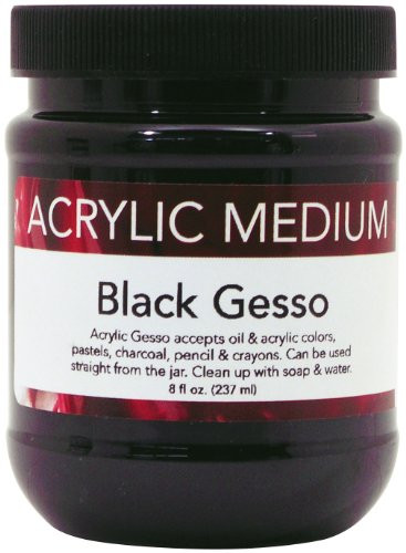 Art Advantage 8-Ounce Acrylic Black Gesso