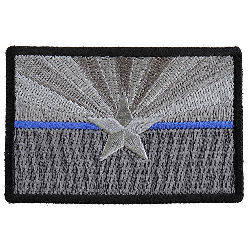 Arizona State Flag Blue Line Patch - 3x2 inch Embroidered Iron on Patch