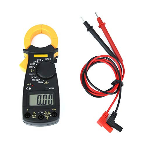 Handheld Digital Clamp Multi-Meter AC/DC Voltage Current Resistance Tester Voltmeter Ammeter Voltage Detector LCD Display