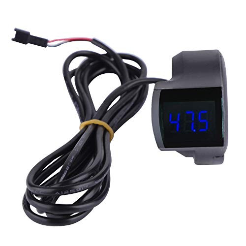 Sevenyou Bike Digital Display Voltmeter Thumb Accelerator Shifter Accelerator with Digital Voltage Display for Electric Scooter
