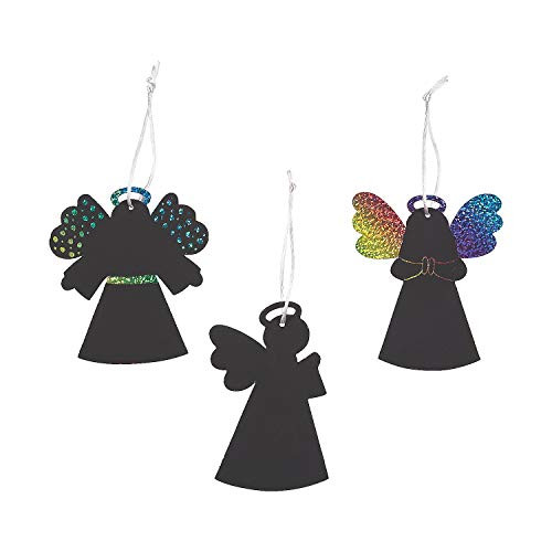 Angel Magic Color Scratch Shapes - Crafts for Kids and Fun Home Activities