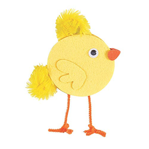 Felt Stand Up Easter Chick Craft Kit -12 - Crafts for Kids and Fun Home Activities