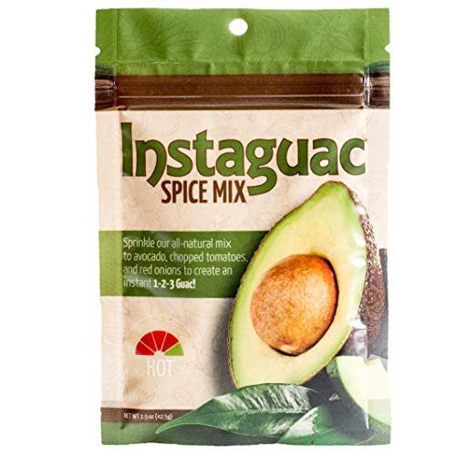 Guacamole Mix Hot - Gourmet Seasoning Guac Dip Mix for Chips Veggies  Mexican Seasoning Mix  Great Party Dip  4 Packets