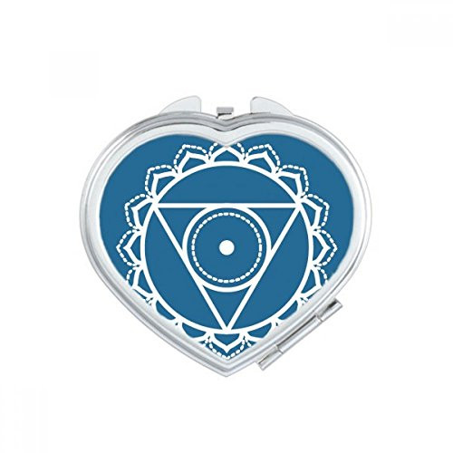 Totem Flower Geometry Circle Symbol Heart Mirror Travel Magnification Portable Handheld Pocket Makeup Totem Flower Geometry Circle Symbol Heart Mirror Travel Magnification Portable Handheld Pocket Makeup