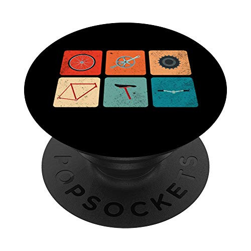 Bicycle Parts Cycling Bikes Riding Biking Gift PopSockets PopGrip Swappable Grip for Phones  and  Tablets