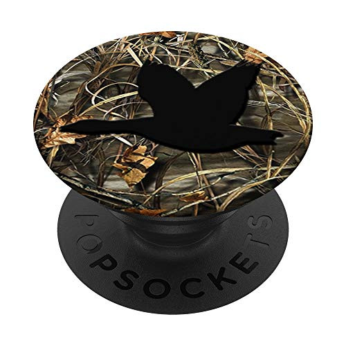 Goose Hunting Black Brown Camouflage Background PopSockets PopGrip Swappable Grip for Phones and Tablets Goose Hunting Black Brown Camouflage Background PopSockets PopGrip Swappable Grip for Phones and Tablets