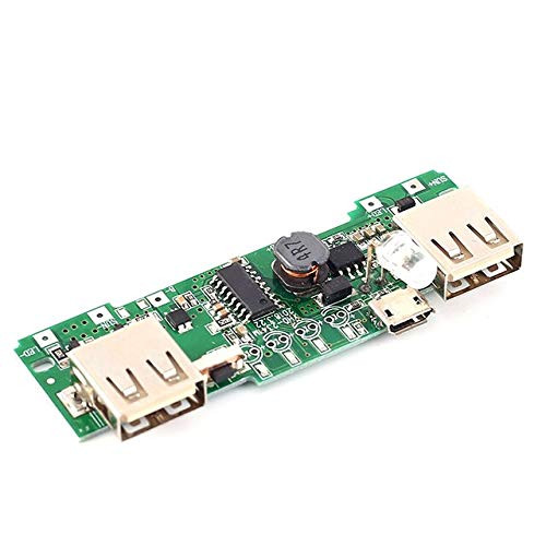 Dual USB Mobile Display Power Boost Module Solar Charging Circuit 5V 2A Charger Step UP Module