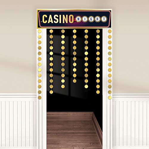 amscan High Roller Casino Door Curtain - 1 pc amscan High Roller Casino Door Curtain - 1 pc