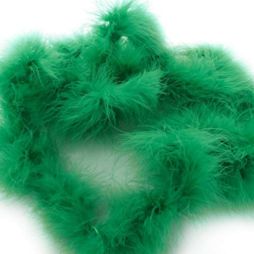 Full Marabou Feather Boa - 2 Yards - Emerald Green