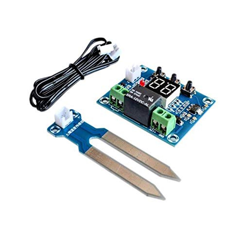 Humidity Controller Soil Sensor Module 20-99 percent RH Precise Automatic Control Irrigation Water System Red Digital Display