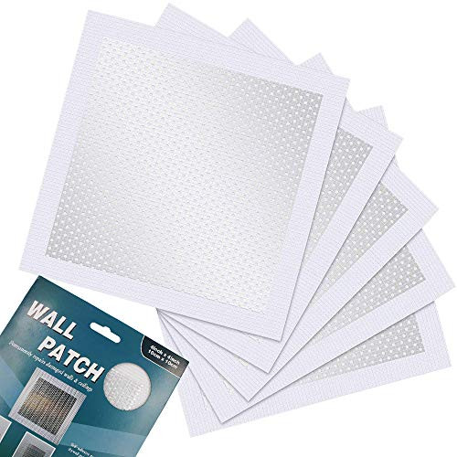 5 Packs Aluminum Wall Repair Patches 4 x 4 Inches Drywall Repair Kit Self-Adhesive Screen Patch Repair Wall Hole Repair Patch for Walls Ceilings Drywall Wall Patch