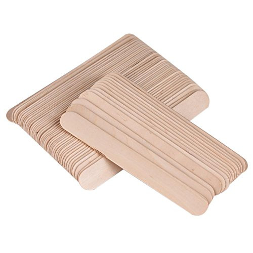 Mavis Laven 100Pcs Wood Waxing Spatula Spatula Disposable Tongue Depressor Body Hair Removal Craft Sticks Waxing Stick Mavis Laven 100Pcs Wood Waxing Spatula Spatula Disposable Tongue Depressor Body Hair Removal Craft Sticks Waxing Stick