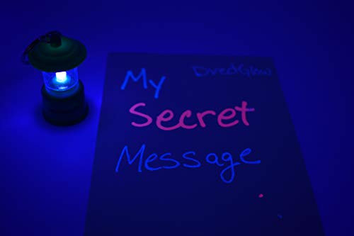 DirectGlow Lantern UV Torch LED Keychain Flashlight UltraViolet Blacklight -10 Green-