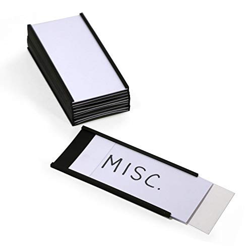 SmartSign Magnetic C Channel Label Holders - 2 inch x 4 inch Pack of 10