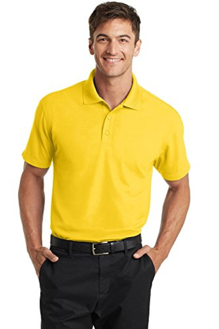 Port Authority Mens Dry Zone Grid Polo -K572- Yellow S