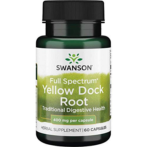 Swanson Full Spectrum Yellow Dock Root 400 Milligrams 60 Capsules