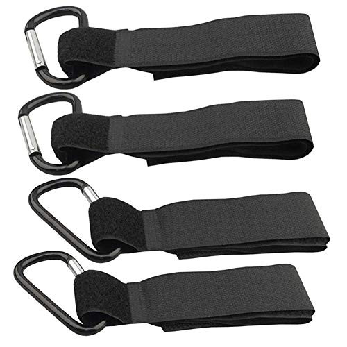 4 Pcs Baby Stroller Hooks Multi Purpose Mommy Organizer Clips Stroller Accessories for Hanging Baby Diaper Bags Shopping Bags Groceries Purses