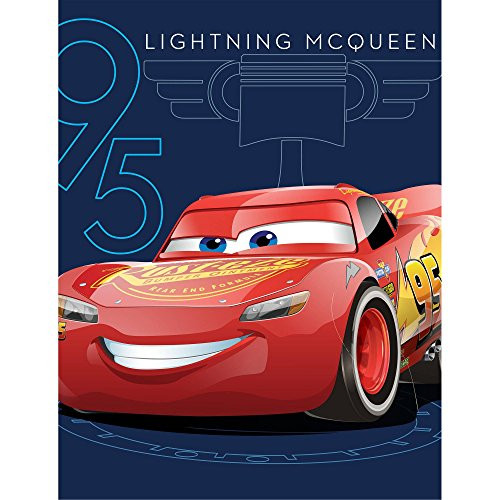 Lightning McQueen Cars 3 Race Track Fleece Blanket Throw